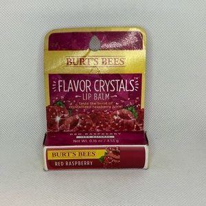 Burt's Bees Flavor Crystals 100% Natural Lip Balm, Red Raspberry with Beeswax